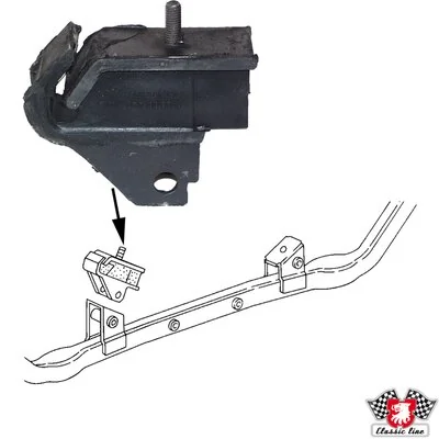 Mounting, engine